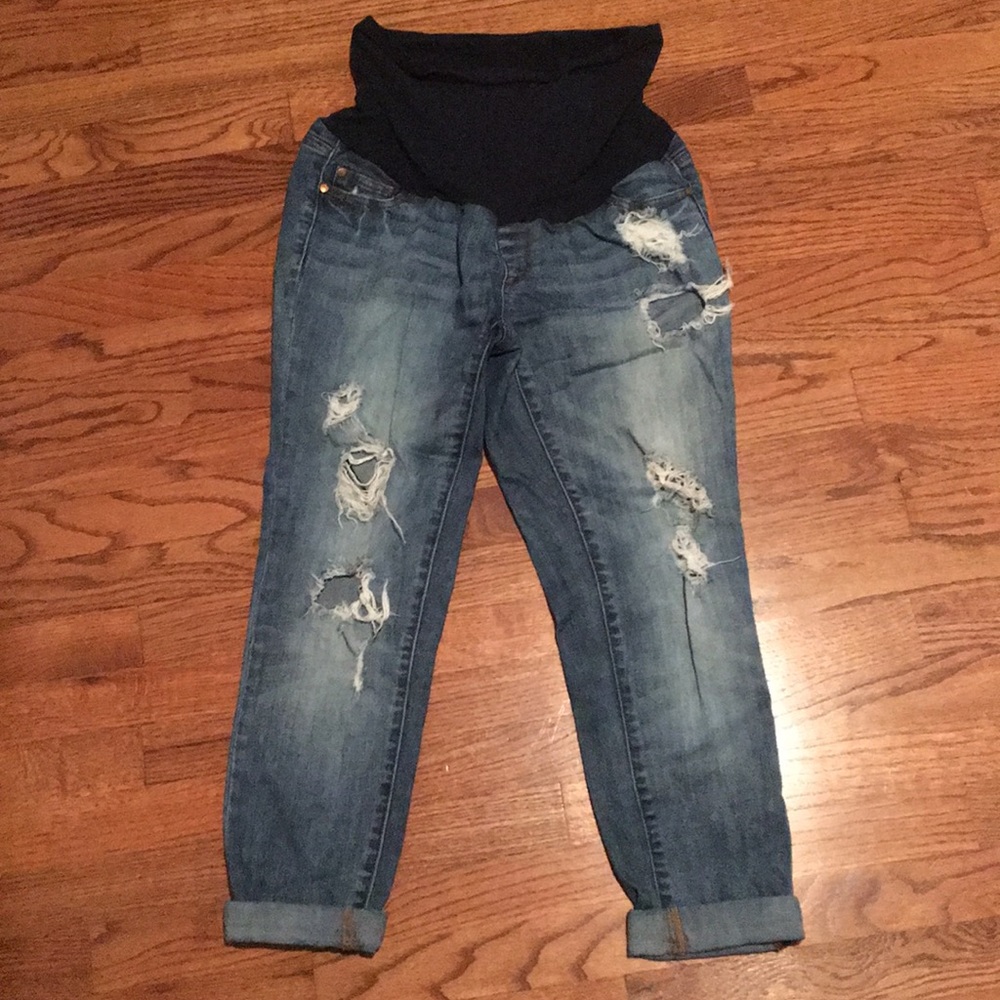 Pea in the Pod boyfriend maternity jeans